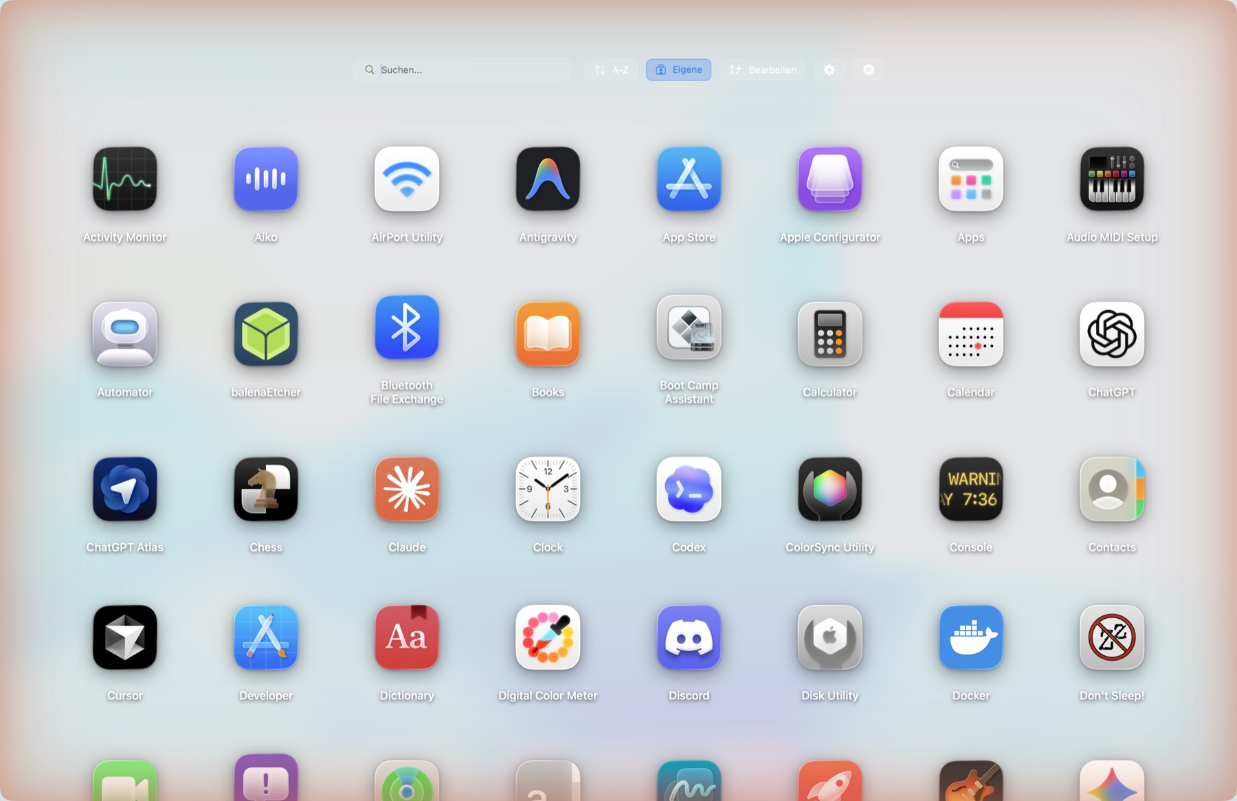 LaunchSprint App-Ansicht